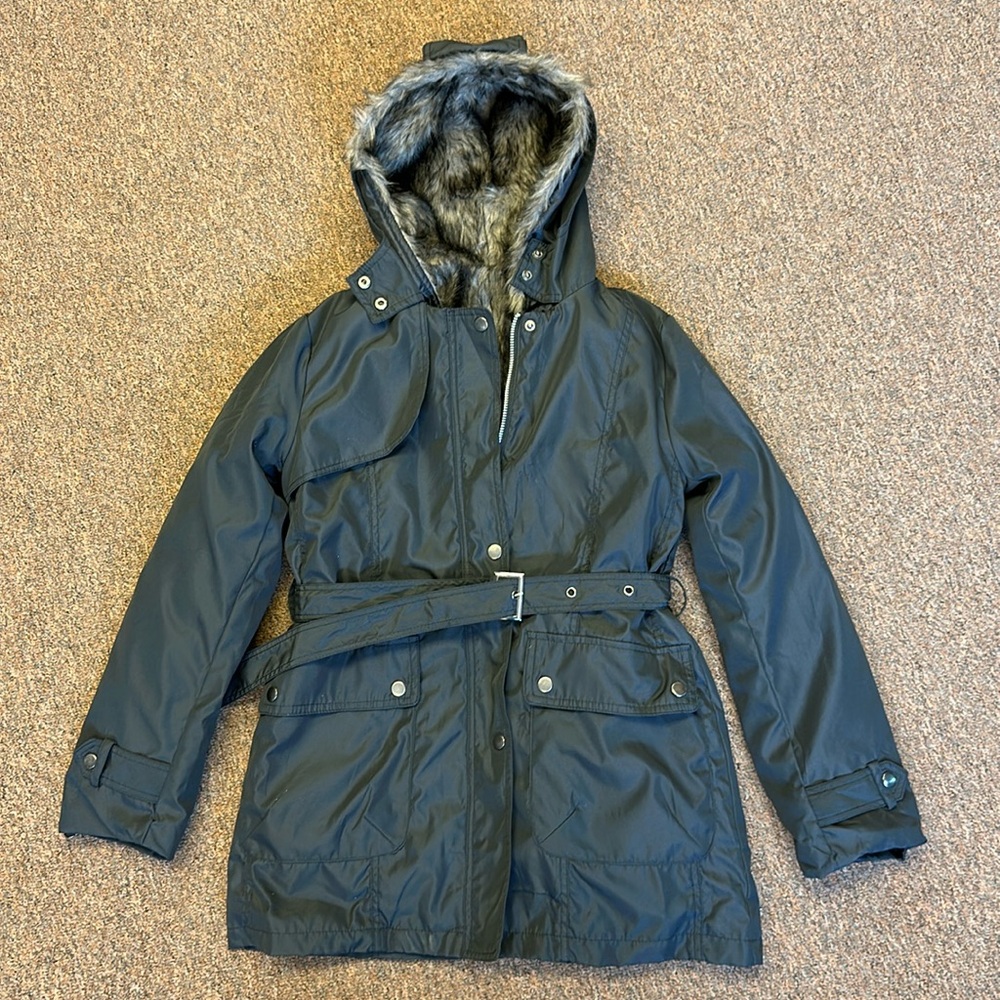 Way cute fur lined  2 in 1 utility jacket